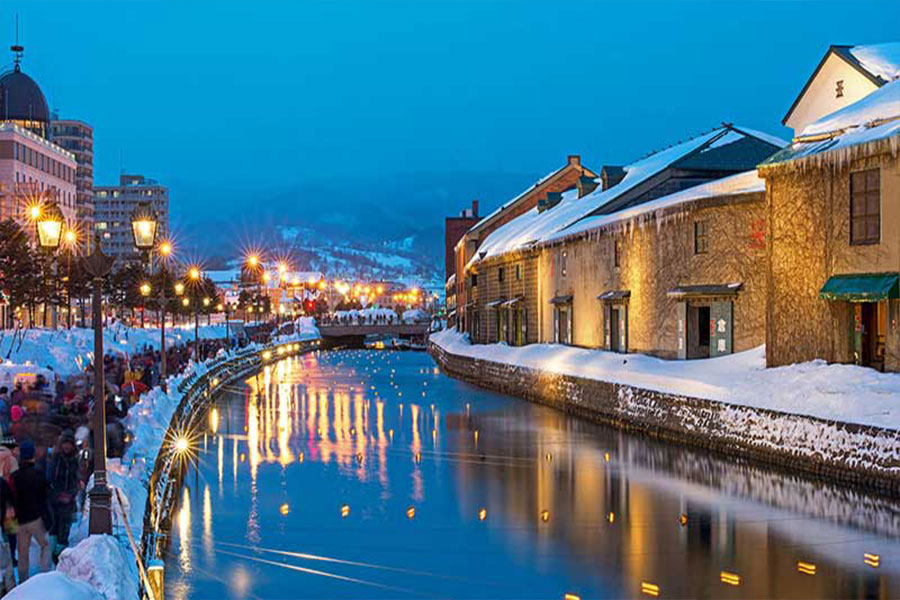 con-kenh-otaru--ruc-ro-anh-den-ve-dem