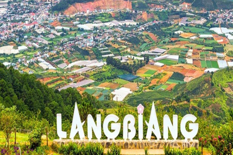 dãy núi Lang Biang ở Đà Lạt
